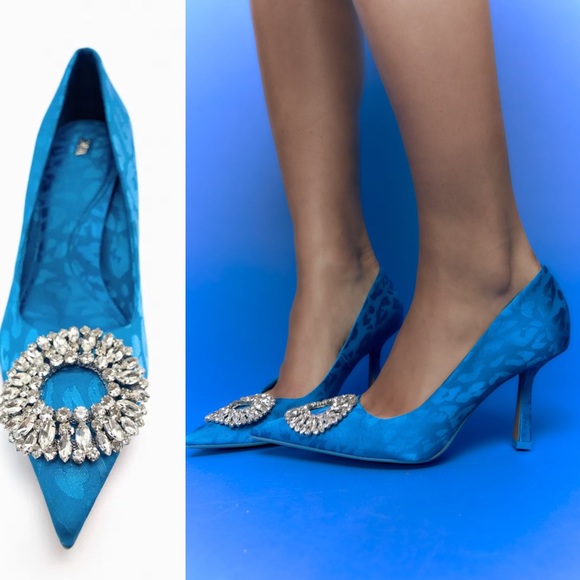 ZARA Printed Pumps w/ Ornament - Price Firm - Picture 1 of 12